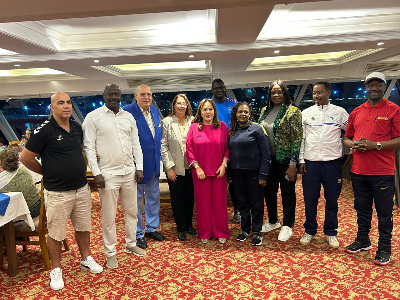 عايدة إسماعيل تستضيف وفود بطولة أفريقيا للأندية للكرة الطائرة سيدات